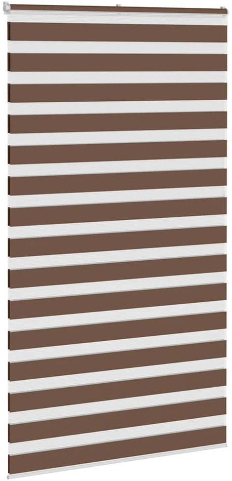 Zebrinės žaliuzės, rudos, 120x200 cm, audinys, plotis 115,9 cm, poliesteris