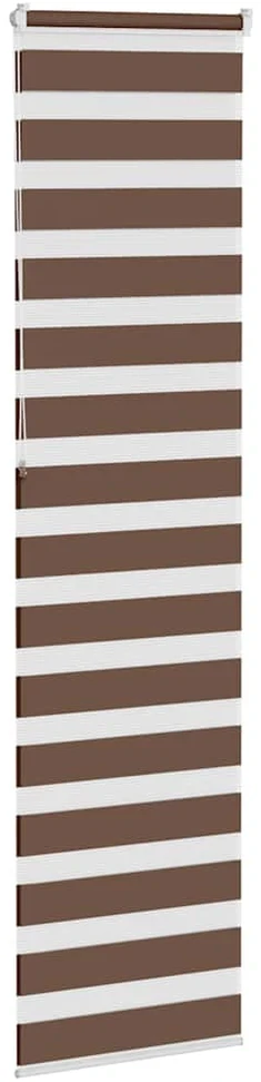 Zebrinės žaliuzės, rudos, 65x230 cm, audinys, plotis 60,9 cm, poliesteris