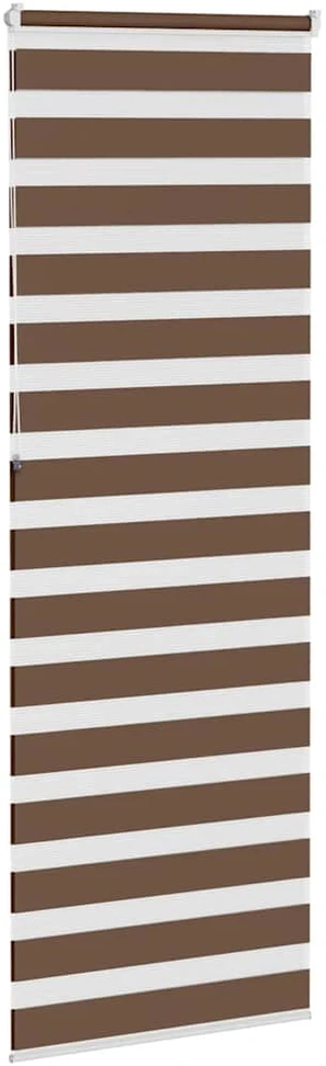 Zebrinės žaliuzės, rudos, 70x230 cm, audinys, plotis 65,9 cm, poliesteris