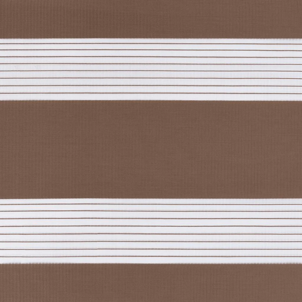 Zebrinės žaliuzės, rudos, 95x100 cm, audinys, plotis 90,9 cm, poliesteris