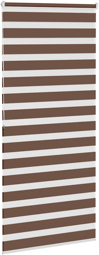 Zebrinės žaliuzės, rudos, 95x200 cm, audinys, plotis 90,9 cm, poliesteris