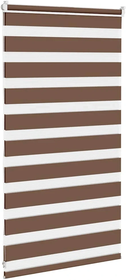 Zebro žaliuzė, ruda, 80x100 cm, audinys, plotis 75,9 cm, poliesteris