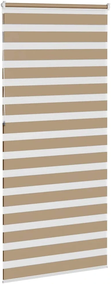 Zebro žaliuzė, smėlio rudos spalvos, 100x230 cm, audinys, plotis 95,9 cm, poliesteris
