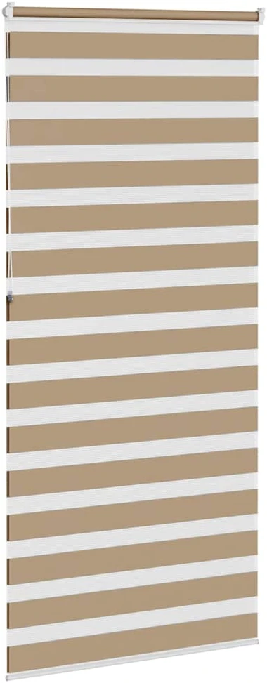 Zebro žaliuzė, smėlio rudos spalvos, 100x230 cm, audinys, plotis 95,9 cm, poliesteris