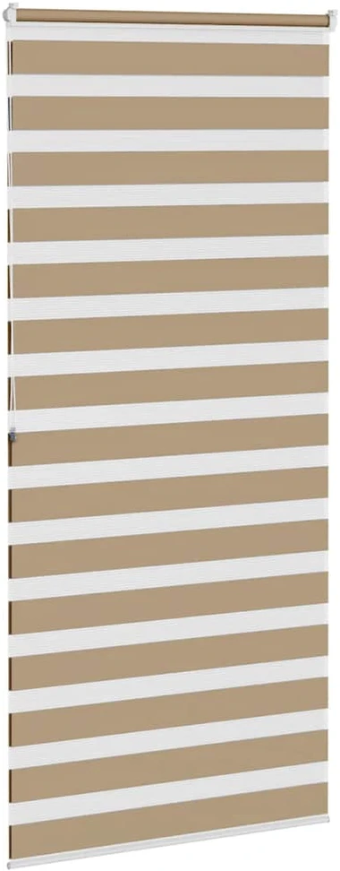 Zebro žaliuzė, smėlio rudos spalvos, 105x200 cm, audinys, plotis 100,9 cm, poliesteris