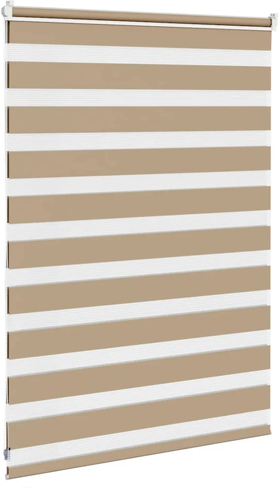 Zebro žaliuzė, smėlio rudos spalvos, 110x100 cm, audinys, plotis 105,9 cm, poliesteris