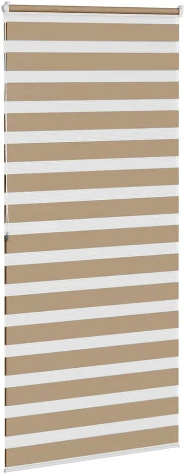 Zebro žaliuzė, smėlio rudos spalvos, 110x200 cm, audinys, plotis 105,9 cm, poliesteris