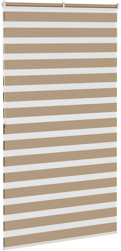 Zebro žaliuzė, smėlio rudos spalvos, 120x200 cm, audinys, plotis 115,9 cm, poliesteris
