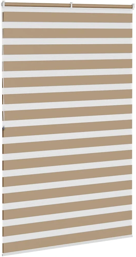 Zebro žaliuzė, smėlio rudos spalvos, 140x200 cm, audinys, plotis 135,9 cm, poliesteris