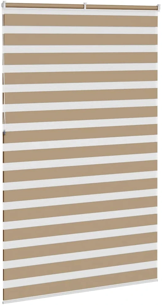 Zebro žaliuzė, smėlio rudos spalvos, 150x230 cm, audinys, plotis 145,9 cm, poliesteris