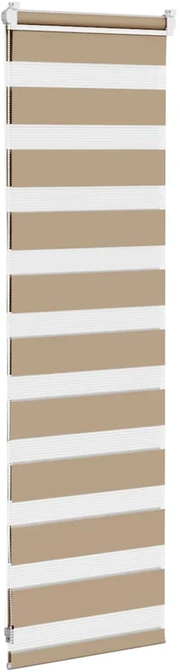 Zebro žaliuzė, smėlio rudos spalvos, 40x100 cm, audinys, plotis 35,9 cm, poliesteris