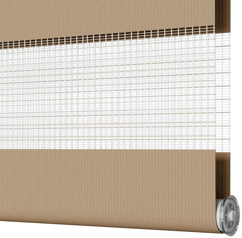 Zebro žaliuzė, smėlio rudos spalvos, 40x100 cm, audinys, plotis 35,9 cm, poliesteris