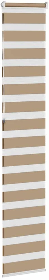 Zebro žaliuzė, smėlio rudos spalvos, 40x230 cm, audinys, plotis 35,9 cm, poliesteris