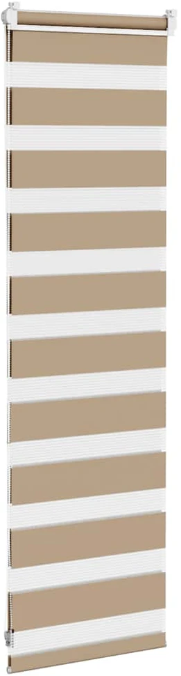 Zebro žaliuzė, smėlio rudos spalvos, 45x100 cm, audinys, plotis 40,9 cm, poliesteris