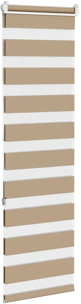 Zebro žaliuzė, smėlio rudos spalvos, 45x150 cm, audinys, plotis 40,9 cm, poliesteris