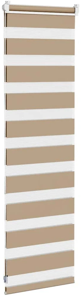 Zebro žaliuzė, smėlio rudos spalvos, 50x100 cm, audinys, plotis 45,9 cm, poliesteris