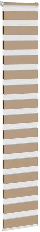 Zebro žaliuzė, smėlio rudos spalvos, 50x230 cm, audinys, plotis 45,9 cm, poliesteris