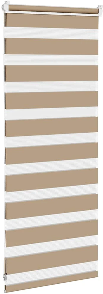 Zebro žaliuzė, smėlio rudos spalvos, 55x100 cm, audinys, plotis 50,9 cm, poliesteris