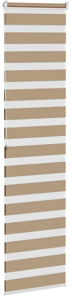 Zebro žaliuzė, smėlio rudos spalvos, 60x200 cm, audinys, plotis 55,9 cm, poliesteris