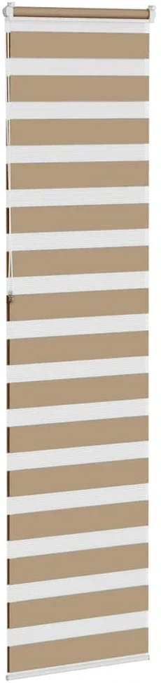 Zebro žaliuzė, smėlio rudos spalvos, 60x230 cm, audinys, plotis 55,9 cm, poliesteris