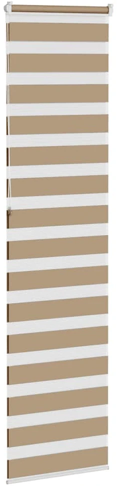 Zebro žaliuzė, smėlio rudos spalvos, 60x230 cm, audinys, plotis 55,9 cm, poliesteris