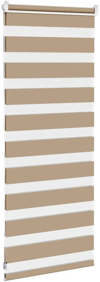 Zebro žaliuzė, smėlio rudos spalvos, 65x100 cm, audinys, plotis 60,9 cm, poliesteris
