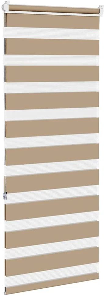 Zebro žaliuzė, smėlio rudos spalvos, 65x150 cm, audinys, plotis 60,9 cm, poliesteris