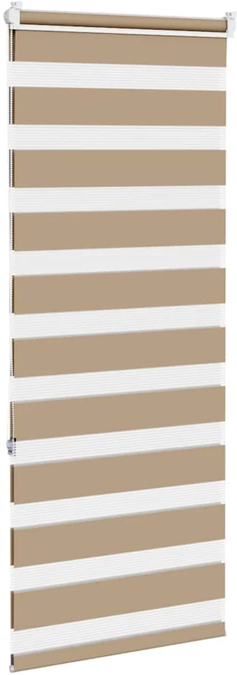 Zebro žaliuzė, smėlio rudos spalvos, 65x150 cm, audinys, plotis 60,9 cm, poliesteris