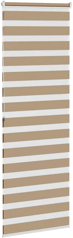 Zebro žaliuzė, smėlio rudos spalvos, 70x200 cm, audinys, plotis 65,9 cm, poliesteris