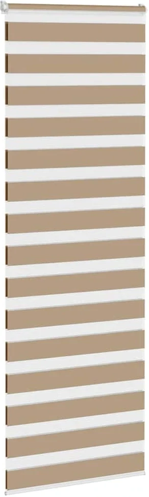 Zebro žaliuzė, smėlio rudos spalvos, 70x230 cm, audinys, plotis 65,9 cm, poliesteris