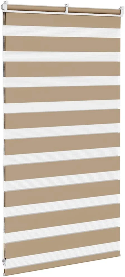 Zebro žaliuzė, smėlio rudos spalvos, 80x100 cm, audinys, plotis 75,9 cm, poliesteris