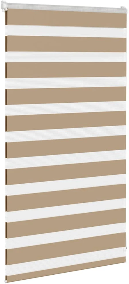 Zebro žaliuzė, smėlio rudos spalvos, 80x100 cm, audinys, plotis 75,9 cm, poliesteris