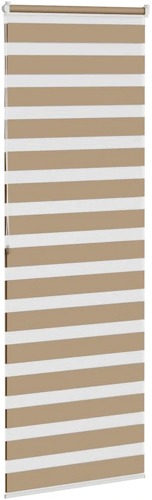 Zebro žaliuzė, smėlio rudos spalvos, 85x200 cm, audinys, plotis 80,9 cm, poliesteris