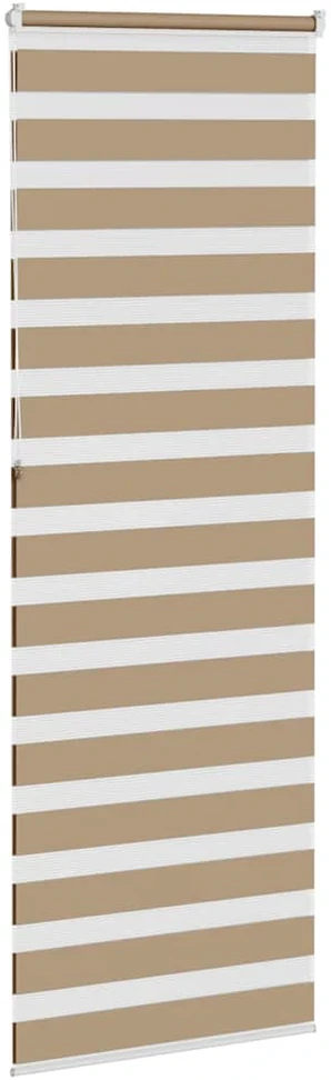 Zebro žaliuzė, smėlio rudos spalvos, 85x230 cm, audinys, plotis 80,9 cm, poliesteris