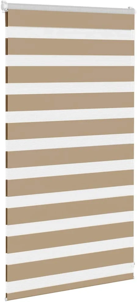 Zebro žaliuzė, smėlio rudos spalvos, 90x100 cm, audinys, plotis 85,9 cm, poliesteris