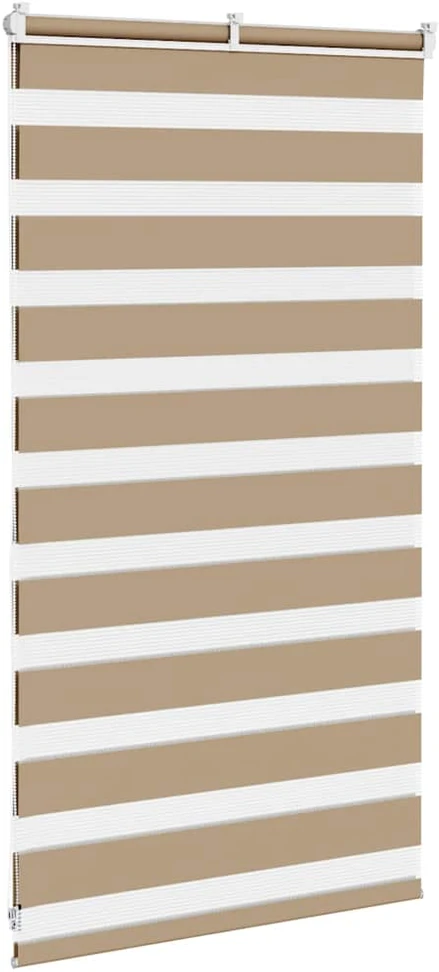 Zebro žaliuzė, smėlio rudos spalvos, 90x100 cm, audinys, plotis 85,9 cm, poliesteris