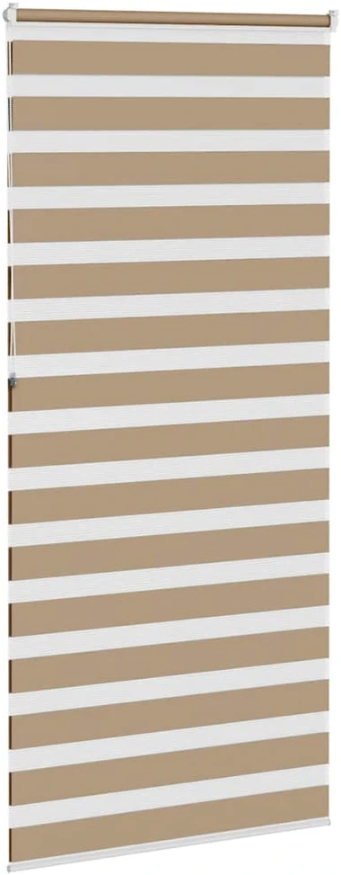 Zebro žaliuzė, smėlio rudos spalvos, 95x230 cm, audinys, plotis 90,9 cm, poliesteris