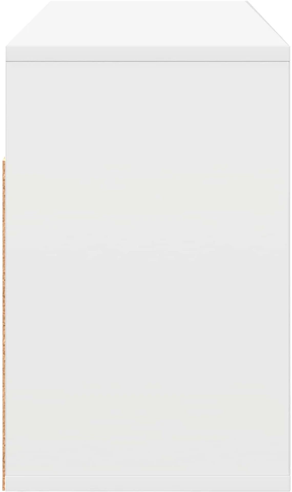 TV staliukas Žemas stalas su stalčių Balta 87 x 27,5 x 43 cm