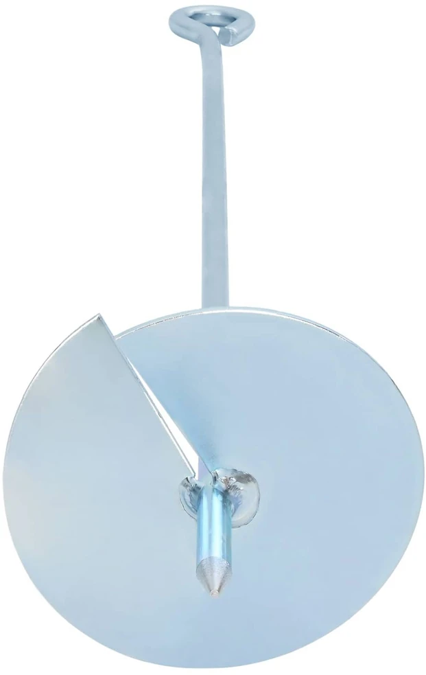 Žemės inkaras 2 vnt. Ø10 x 60 cm Cinkuotas metalas Sidabrinė