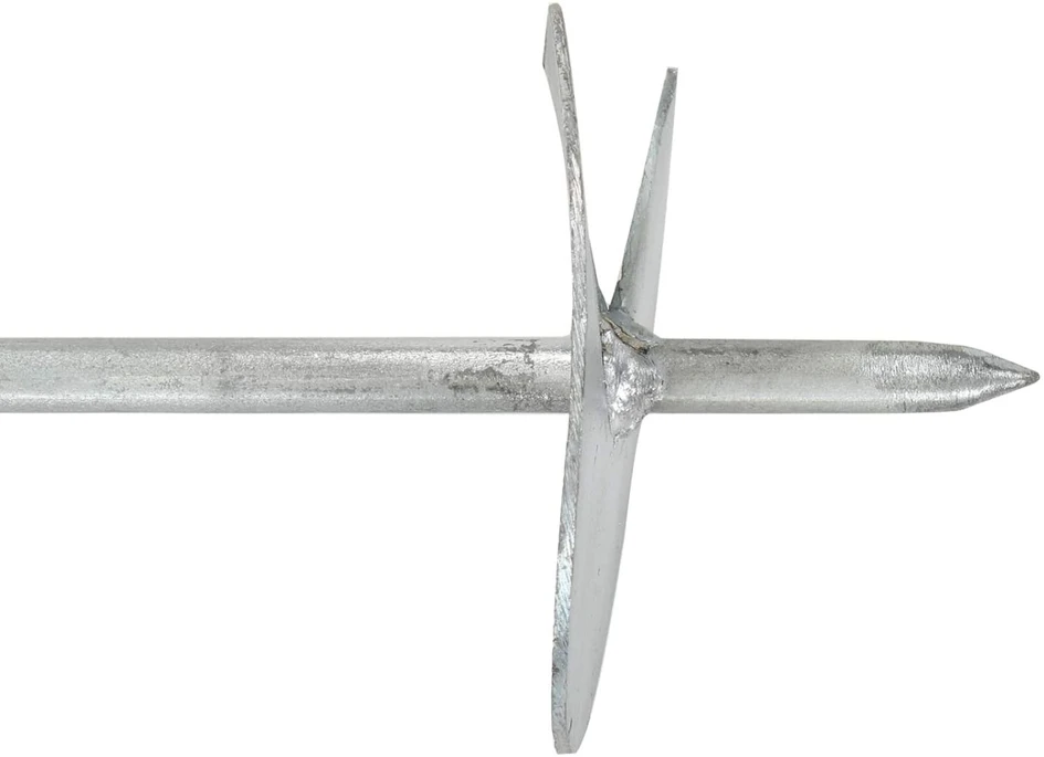 Žemės inkaras 4 vnt. Cinkuotas metalas Sidabrinė