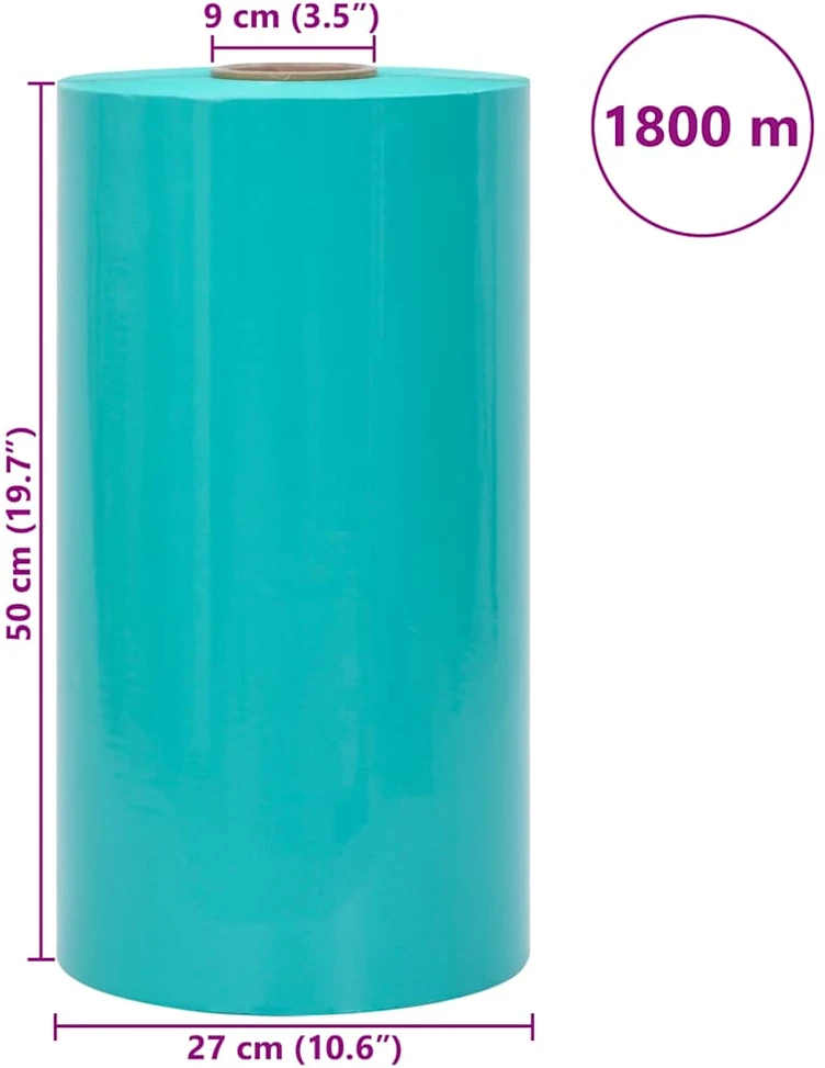 Žemės ūkio tempiamoji plėvelė, žalia, 25 µm, 50 cm x 1800 m