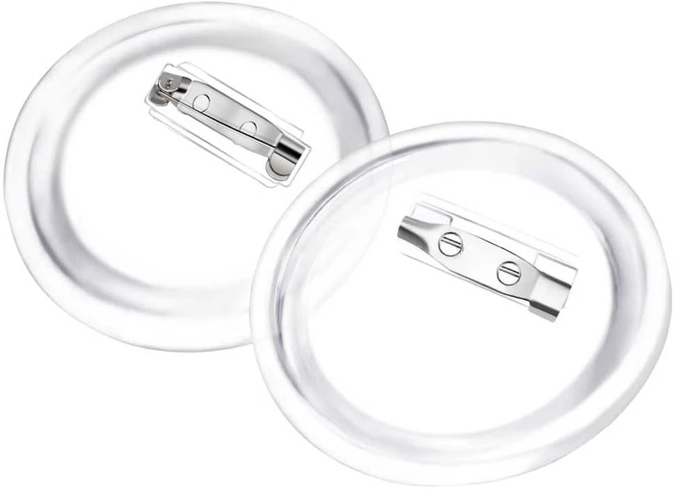 Ženkliukų rinkinys su smeigtukais, 100vnt., akrilas, 58mm