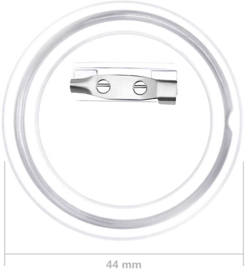 Ženkliukų rinkinys su smeigtukais, 100vnt., akrilas, 44mm
