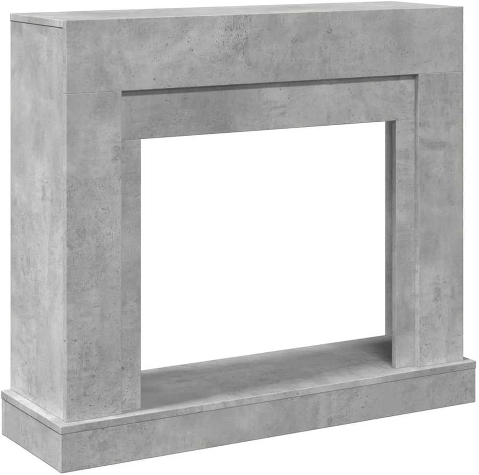 Židinio apvadas, betono pilkas, 100x30x87,5cm, apdirbta mediena