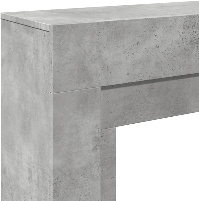 Židinio apvadas, betono pilkas, 100x30x87,5cm, apdirbta mediena