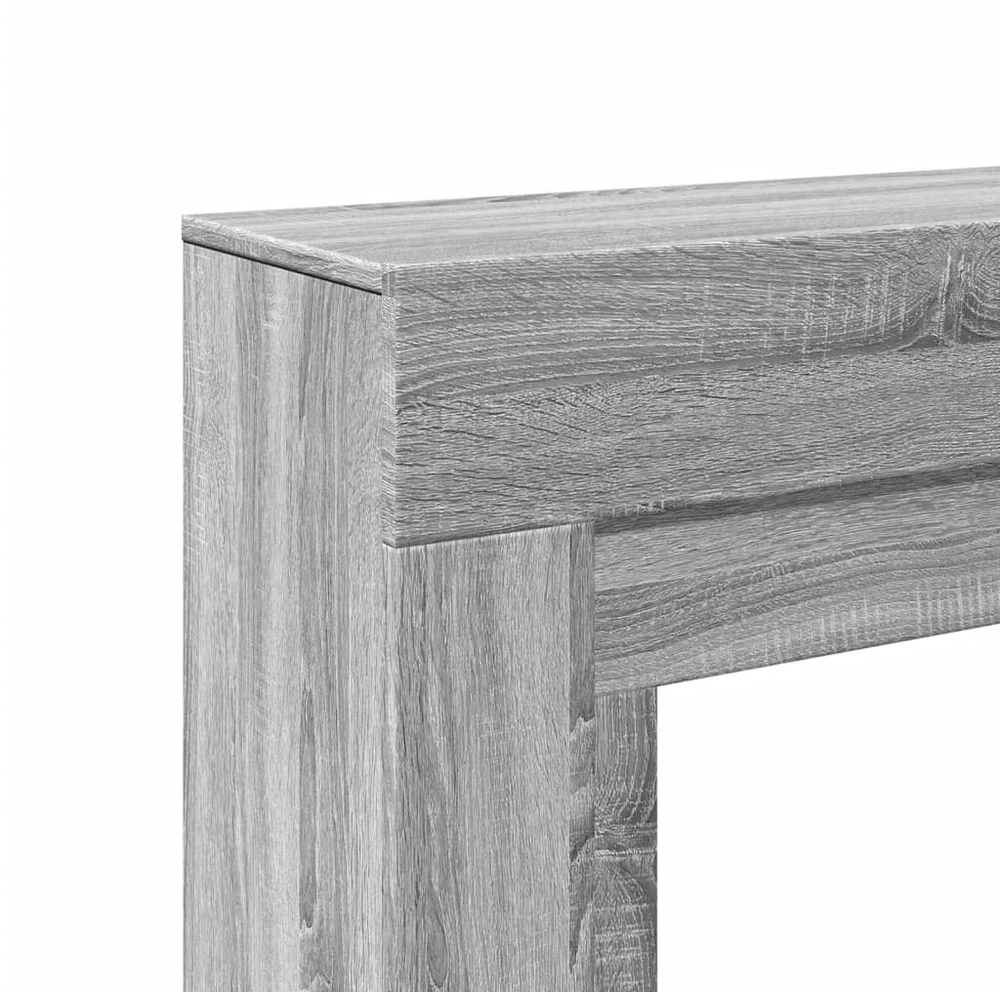 Židinio apvadas, pilkas ąžuolo, 100x30x87,5cm, apdirbta mediena