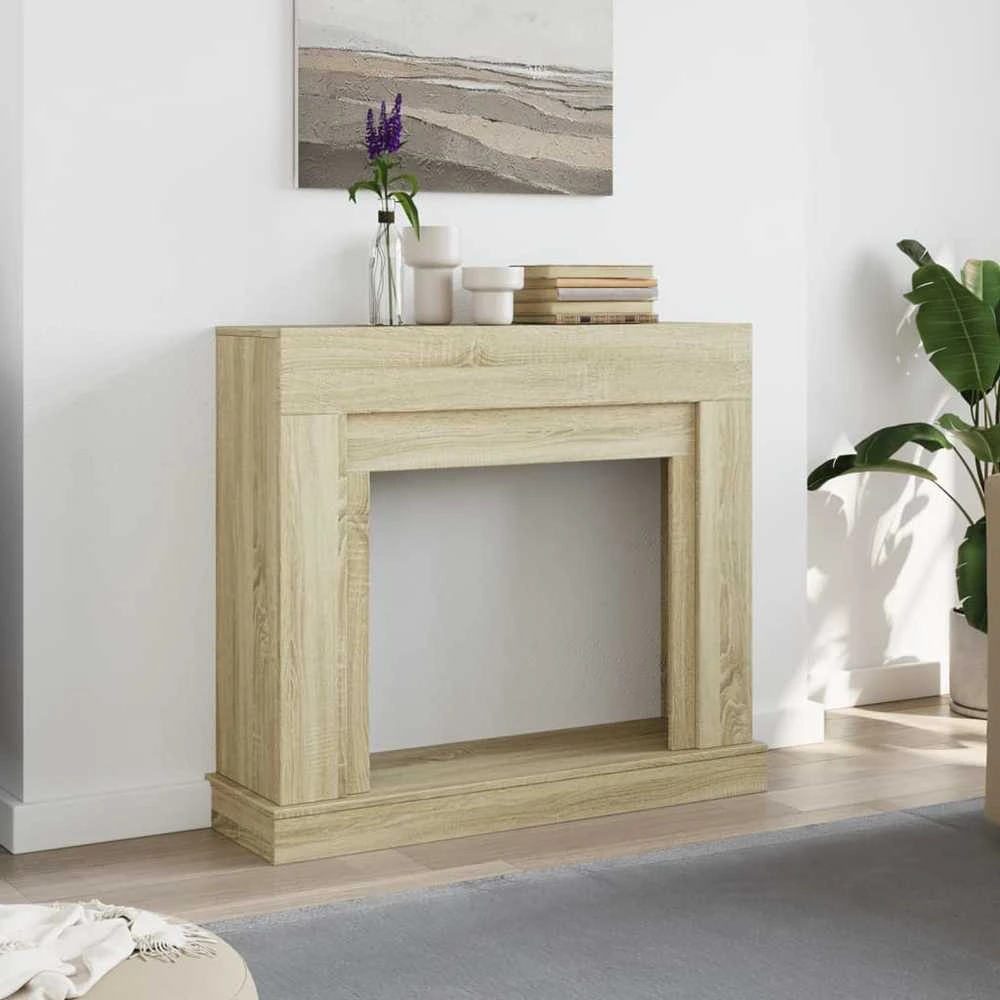 Židinio apvadas, sonoma ąžuolo, 100x30x87,5cm, apdirbta mediena