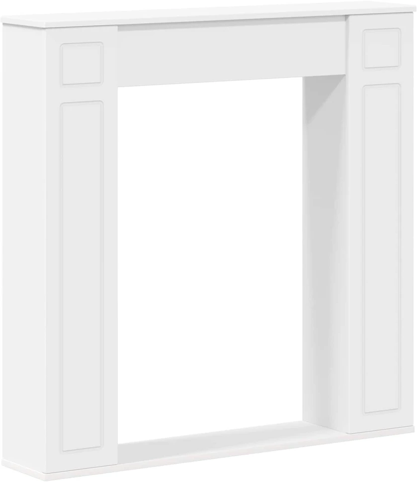 Židinio rėmas Balta 100 x 20 x 100 cm Apdirbta mediena