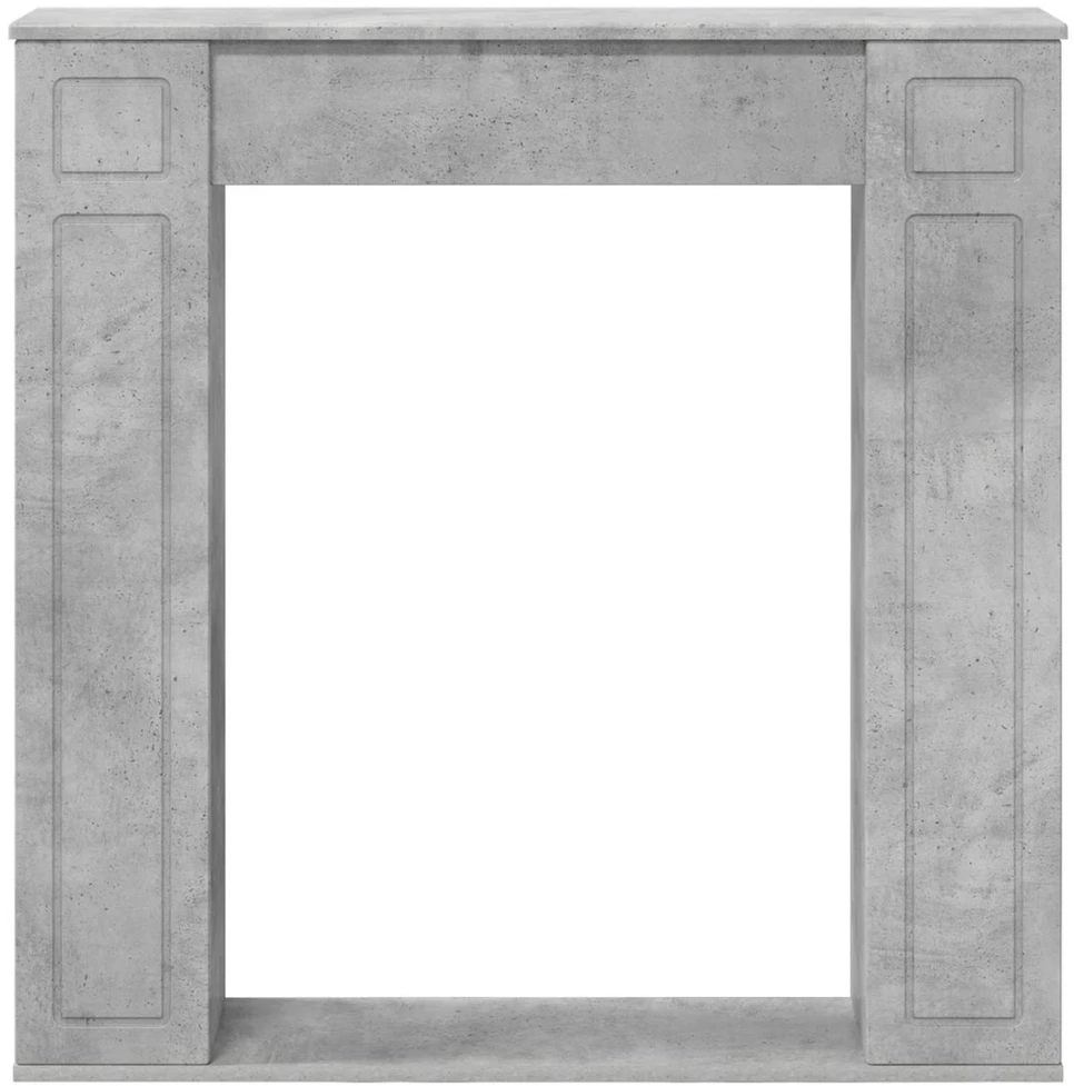 Židinio rėmas Betono pilka 100 x 20 x 100 cm Apdirbta mediena
