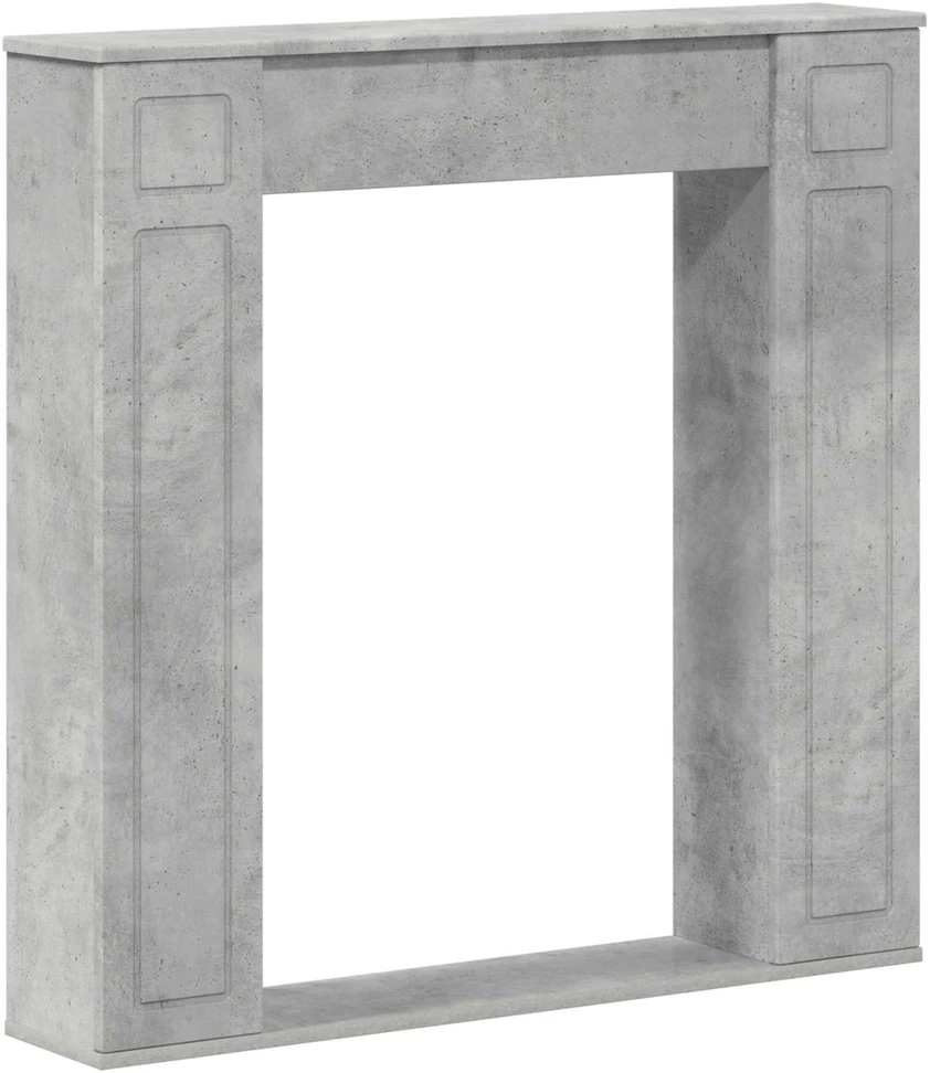 Židinio rėmas Betono pilka 100 x 20 x 100 cm Apdirbta mediena